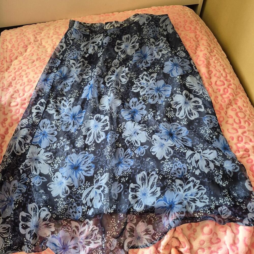 Unbranded Women's Blue and Navy Skirt